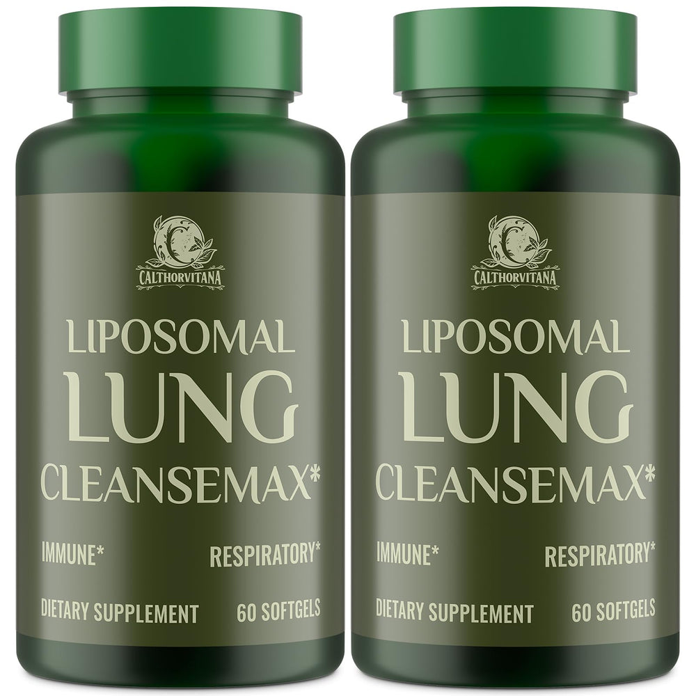 C Calthorvitana Liposomal Lung Cleansemax bottle front view supports daily respiratory wellness