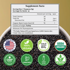 C CARE Black Seed Oil pour reveals a rich golden oil for daily use.