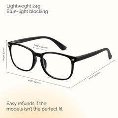 Gafas CCVOO para lectura, enfoque nítido para hombre, uso diario