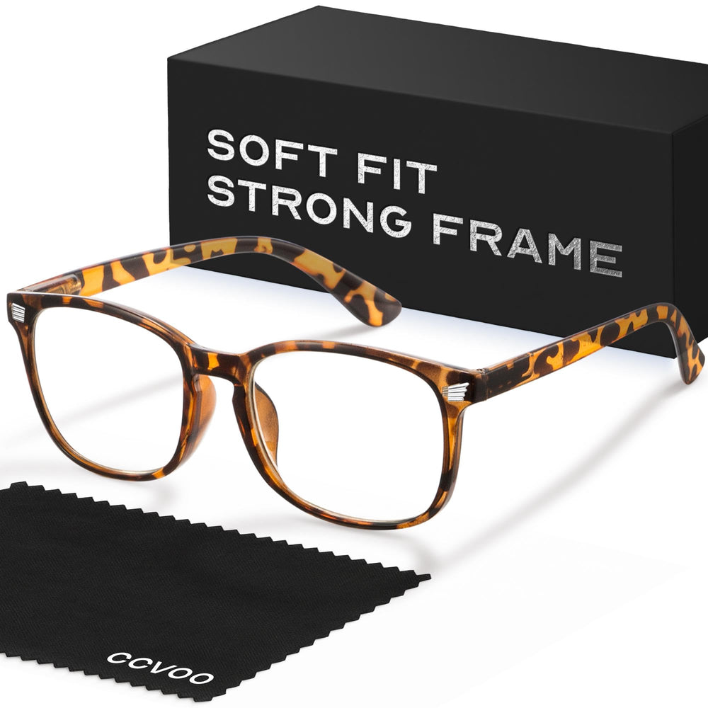 Gafas CCVOO lectura rectangulares para lectura cómoda y nítida.