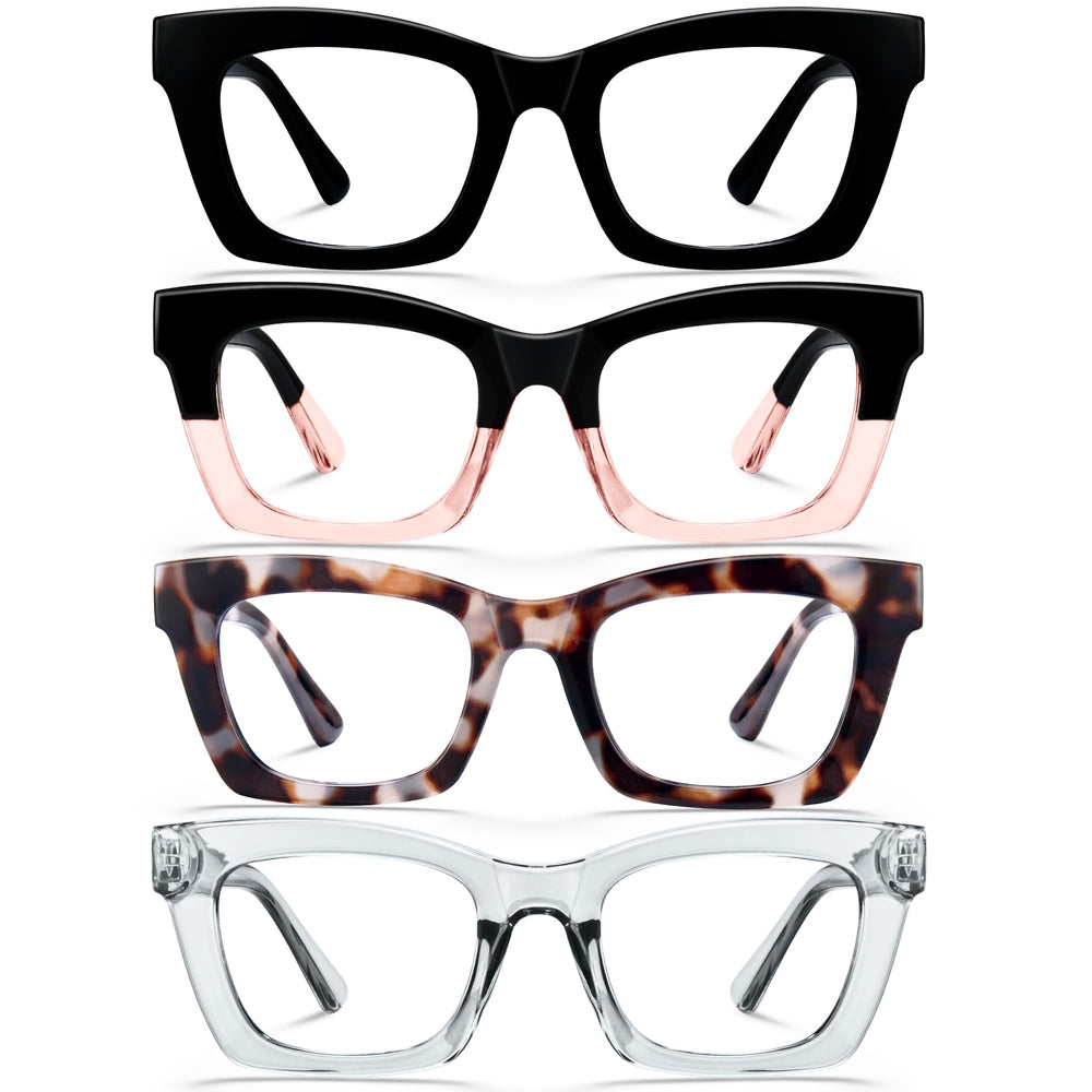 CCVOO +1.5 Oprah style reading glasses close-up showing near-vision comfort