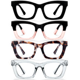 CCVOO +1.5 Oprah style reading glasses close-up showing near-vision comfort