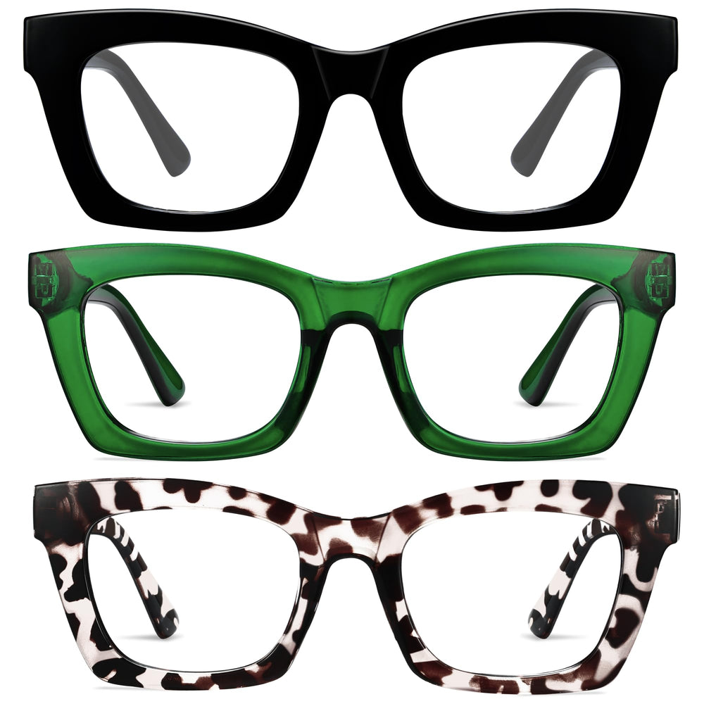 CCVOO Plus2.0 Oprah style reading glasses frame closeup for all-day comfort.