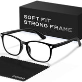 CCVOO reading glasses with an oval frame for women, comfortable for daily use