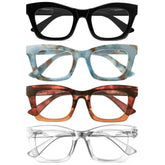 CCVOO reading glasses for women with blue-light protection for all-day use.