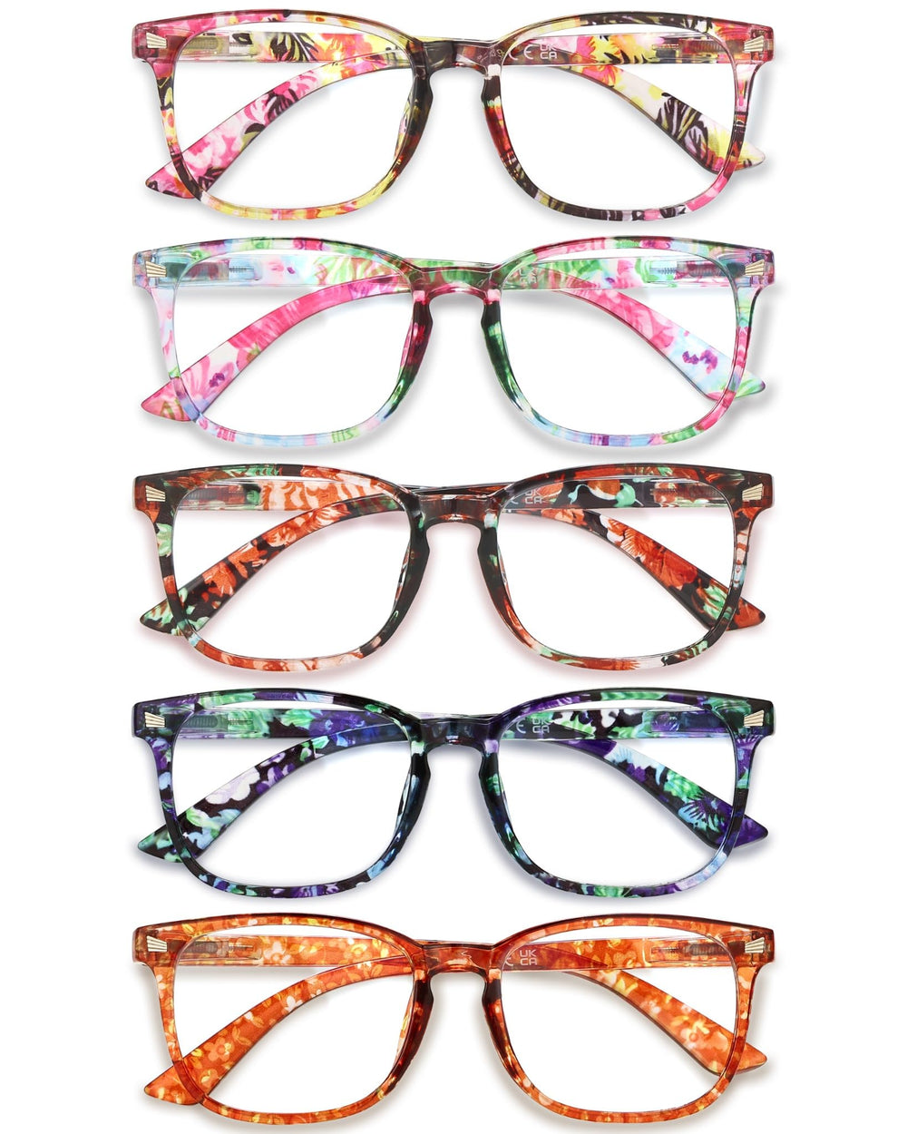 CCVOO reading glasses for women frame closeup showing stylish design and comfortable fit.
