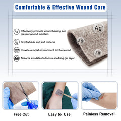 Ceeport 3x3 dressings, individually packaged and sterile.