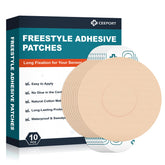 Ceeport Freestyle patches waterproof design protects CGM during workouts.