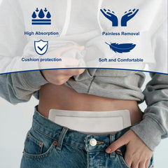Ceeport Island Dressing breathable gauze promotes moisture balance around the wound.