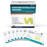 Ceeport Xeroform dressing 1x8 pack, sterile and easy to use for wounds.