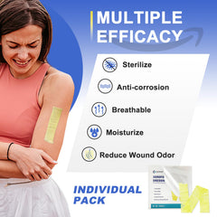 Ceeport Xeroform gauze strip, non-adherent and pain-reducing during dressing changes.