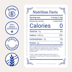 Celtic Sea Salt fine-ground bag closeup demonstrates resealable packaging for freshness.