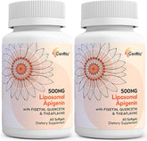 Cenffitio liposomal apigenin bottle front view highlighting packaging and absorption benefits