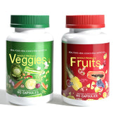Centrum Fruits & Veggies bottle with capsules offering daily energy support