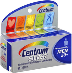 Centrum Silver Men 50+ bottle delivers essential nutrients for daily vitality