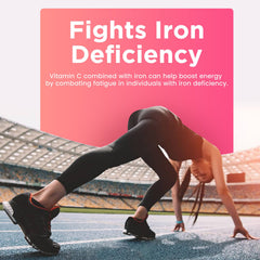 CFILIHTC Iron Gummies nutrition panel highlights iron and vitamins