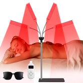 CHANGSHENG 3 in 1 red light therapy lamp with four heads for full-body coverage.
