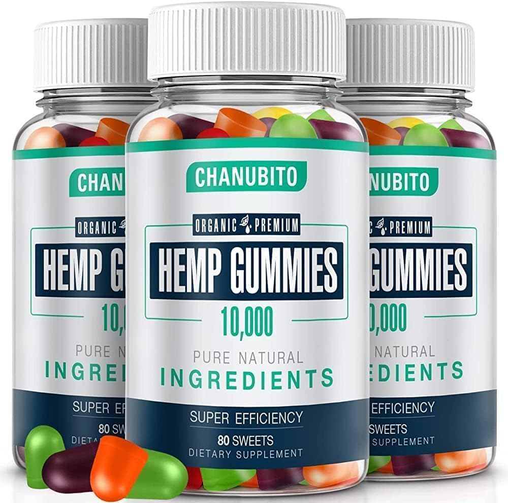 CHANUBITO Hemp Gummies three-packs front for convenient daily wellness.