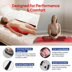 Charmpilot LED array shows red and near-infrared configuration for deeper exposure.