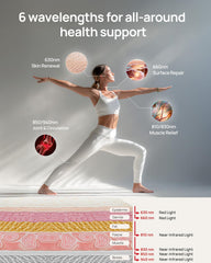 Charmpilot near-infrared wavelengths 630–940nm for versatile body therapy options.