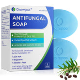 CHARMPOO antifungal soap tea tree oil bar with rich lather for daily cleansing