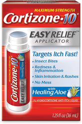 Chattem Cortizone-10 con aplicador muestra alivio rápido para irritaciones.