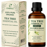 CHDGSJ Tea Tree Oil bottle from Australia highlighting purity and aroma