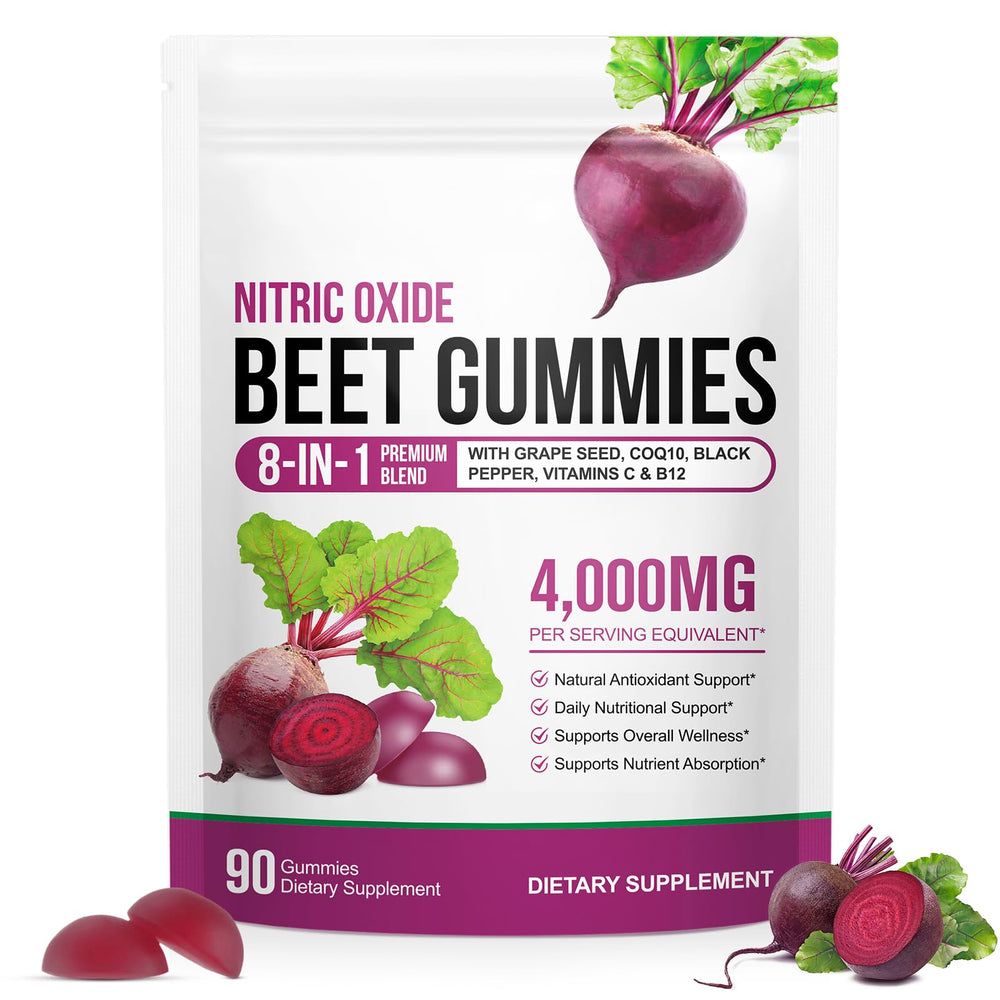 chenyayun beet root gummies bottle highlights CoQ10 for heart support and circulation