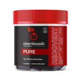 Cheribundi Tart Cherry Gummies packaging for easy daily recovery support.