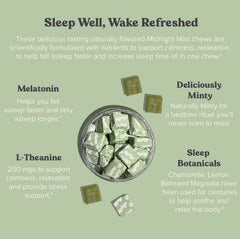 CHEWSY Peaceful Sleep bite enriched with L-Theanine for relaxation before bed