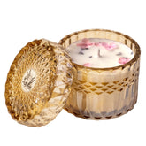 CHFILZLE Lavender Vanilla Candle label highlights premium ingredients and clean design.