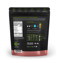 CHIKE Cinnamon Protein Coffee espresso pour highlights bold flavor and caffeine