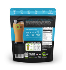 CHIKE High Protein Iced Coffee Original serving cup, smooth taste with protein support.