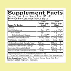 Close-up of Aller-Care label showing grape flavor for kids.