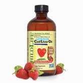 CHILDLIFE Essentials cod liver oil bottle supports kids' daily omega-3 intake