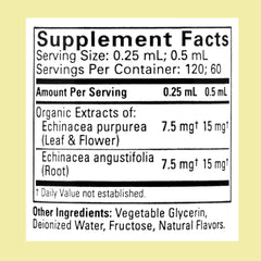 Closeup of ChildLife Essentials Echinacea Kids bottle with orange oil for gentle immune support.