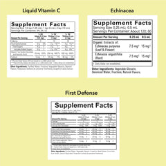 ChildLife Essentials First Defense bottle featuring elderberry for kids' immune support.