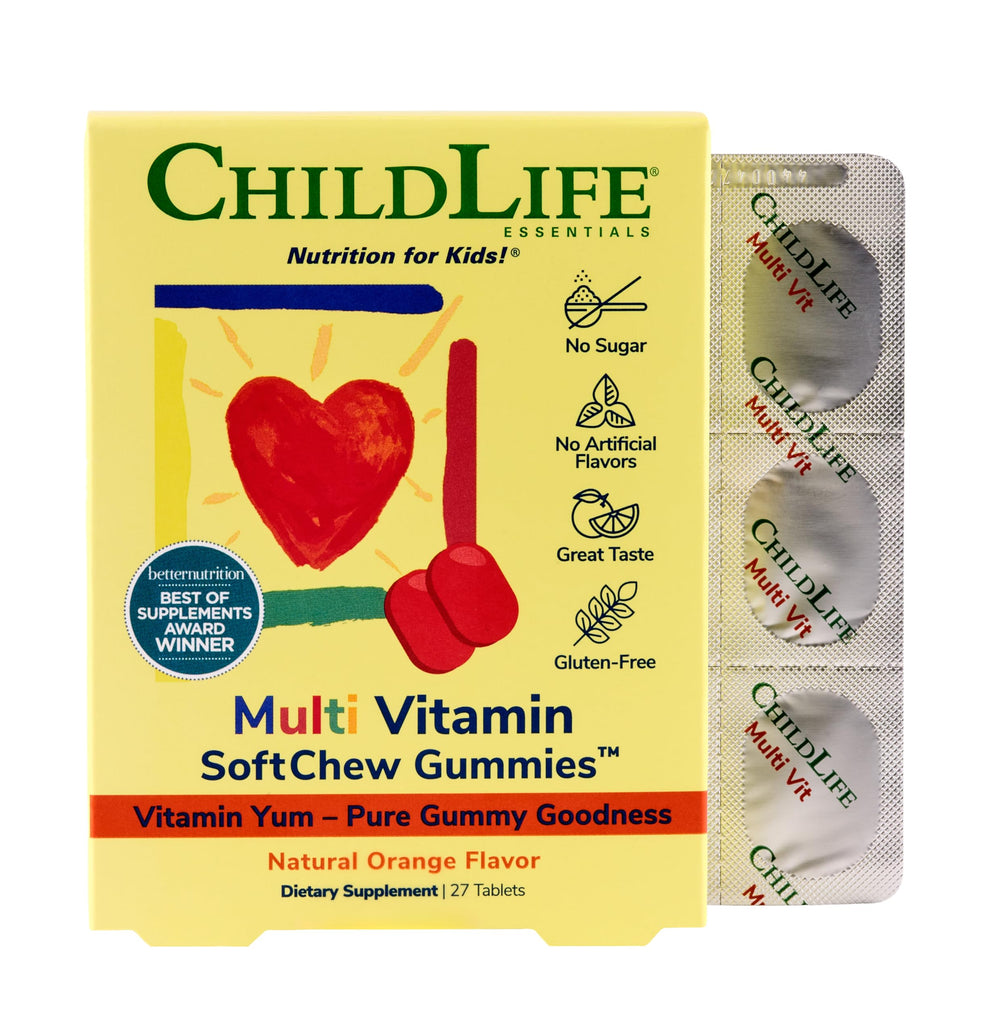 CHILDLIFE ESSENTIALS Kids Multivitamin SoftChew bottle for daily nutrition