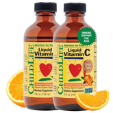 CHILDLIFE ESSENTIALS Vitamin C bottle front for kids' immune support, natural orange flavor