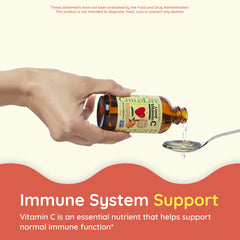Natural orange flavor of CHILDLIFE Essentials Liquid Vitamin C appeals to kids