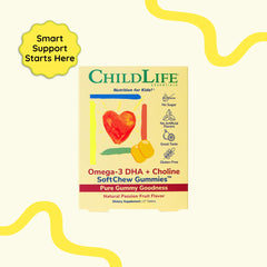 CHILDLIFE ESSENTIALS SoftChew gummies in a dish highlight passion fruit flavor