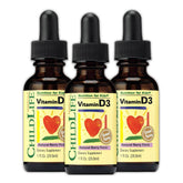 CHILDLIFE ESSENTIALS Vitamin D3 drops bottle for kids, easy daily dosing.