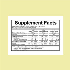 Pouring Zinc Plus drops shows mango strawberry flavor appeal to kids.