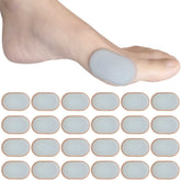 Chiroplax bunion cushions worn inside shoes reduce friction around bunions for daily comfort
