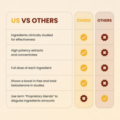 CHOQ Shilajit fulvic acid graphic underscores energy support