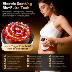 Choufaly heat and vibration head used for deep-tissue comfort.