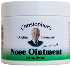 Christopher's Nose Ointment jar for everyday nose-area care