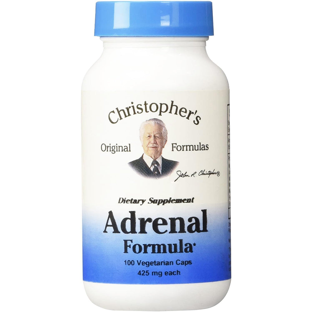 Christopher's Original Formulas Adrenal Formula bottle for daily stress support.
