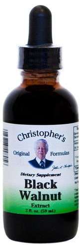 Christopher's Original Formulas Black Walnut Extract bottle for easy daily use supporting digestive balance