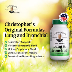 Christopher's Original Formulas capsules: easy daily dosing for natural respiratory support.
